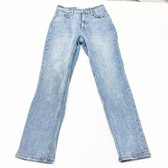 Everlane The Orginal Cheeky jean Organic Cotton Light Denim Jeans Size 24 Crop - Picture 2 of 9